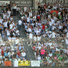 Imagen del público en el partido entre el Burgos CF y el Racing de Santander.