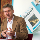 Javier Lacalle, durante la presentación de su libro 'El nuevo Burgos'.