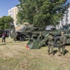 Imagen de la jornada de puertas abiertas en el cuartel Diego Porcelos.