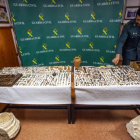 Las claves de bóveda expoliadas en San Pedro de Arlanza junto a los cientos de objetos recuperados al pitero que las robó