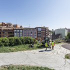 Las catas arqueológicas se están desarrollando junto a la muralla en las cercanías de la calle Corazas.