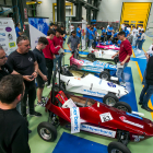 Presentación de los coches de inercia que participan en la XI Hiperbaric Challenge.