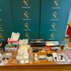 Material incautado por la Guardia Civil.