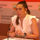 La portavoz del equipo de Gobierno del Ayuntamiento de Burgos, Andrea Ballesteros.