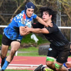 Renard, con Ferrol Rugby portando el oval.