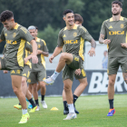 Imagen de un entrenamiento del Burgos CF.