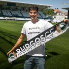 Iván Morante, en su presentación como jugador del Burgos CF.