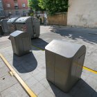 Contenedores soterrados en la calle Nuño Rasura de la capital burgalesa.