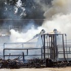 Los Bomberos sofocan un incendio en el punto limpio del G-3.