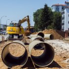 Las obras de urbanización de varias calles en el polígono de Burgos Este conllevan la sustitución de redes de fibrocemento.