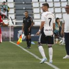 Bolo dando instrucciones desde la banda en el partido ante el Cartagena.