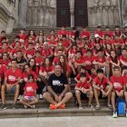 Participantes en el campus de esgrima de Melgar.