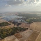 Imagen aérea del incendio del Cabizuela, en Ávila.