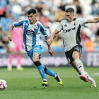 Imagen del partido entre el Depor y el Burgos CF.