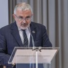 Pedro de la Fuente, durante el acto de la fiesta de Instituciones Penitenciarias.