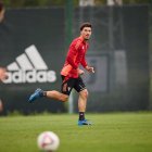 Último entrenamiento en Anduva antes del partido del sábado ante el Huesca.