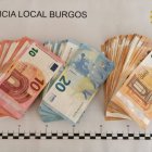 Dinero devuelto por un ciudadano a la Policía Local de Burgos.