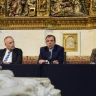 René Jesús Payo, Félix Castro y Adelaida Sagarra presentaron el ciclo de conferencias.