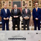 El presidente de las Cortes de Castilla y León, Carlos Pollán, inaugura la Jornada sobre ‘La Controversia de Valladolid’, organizada por la Universidad Europea Miguel de Cervantes en colaboración con la Fundación de Castilla y León.