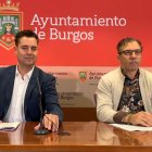 Daniel de la Rosa y Julio César Arnaiz, en rueda de prensa en el Ayuntamiento de Burgos.