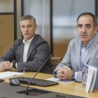 Rafael Barbero y Gonzalo Andrés durante la presentación del análisis 'La industria en el área urbana de Burgos'.