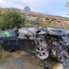 Grave accidente en la N-122 a la altura de Haza.