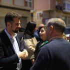 El secretario general del PSOECyL, Luis Tudanca, participa en una asamblea con militantes en Benavente (Zamora).