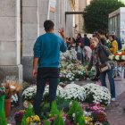 La jornada soleada ha propiciado la visita de clientela durante todo el día, aunque las ventas caen año a año. óscar corcuera