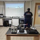 Laboratorio de drones en la Universidad de Burgos.