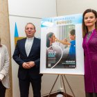 Mónica Martínez, Carlos Izquierdo Yusta y Mariola Rilova en el Arzobispado de Burgos.