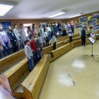 Imagen de archivo de los integrantes del Orfeón Infantil durante un ensayo.