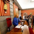 Un momento del inicio del Pleno de noviembre, con una atención mediática sin precedentes en este mandato municipal.