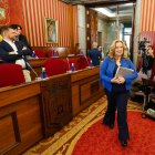 Ayala, a su llegada al pleno de presupuestos.