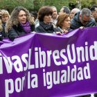 Concentración de esta mañana convocada por los sindicatos UGT y CCOO.