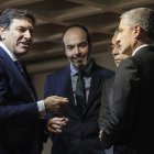 Carlos Fernández Carriedo, en la jornada de presentación de la aceleradora de 'startups' de energía verde AEver en Burgos.