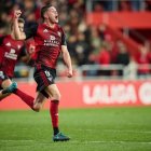 Imagen del partido entre el Mirandés y el Eldense.