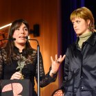 La directora de la película ‘Arenillas’, Marta Martín, recogió el premio en nombre de Silvia Esser.