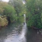 En esta zona del la orilla del río Arlanzón junto al puente Gasset apareció mueeto el recién nacido.