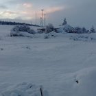 Impresionante nevada en la localidad burgalesa de Masa.