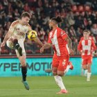 Imagen del partido entre el Almería y el Mirandés.