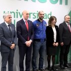El astronauta Pablo Álvarez durante su visita a la Universidad de León.
