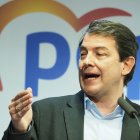 Archivo - Imagen de archivo del presidente del PP  de la Junta de Castilla y León, Alfonso Fernández Mañueco, en la clausura de la Junta Directiva Autonómica del Partido Popular de Castilla y León.