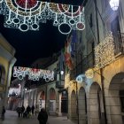 Imagen de decoración navideña en Aranda de Duero.