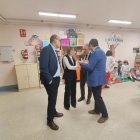 Lucas visita las obras de la escuela Infantil 'Miguel de Unamuno'.