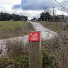 Tramo del Camino del Destierro del Cid, a su paso por las cercanías del barrio de Cortes.