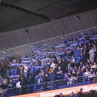 Seguidores del Silbö San Pablo, en el Movistar Arena.
