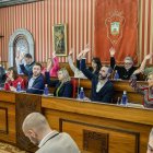 Un momento del primer Pleno del año 2025, en el Ayuntamiento de Burgos.