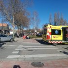 Choque y atropello en el cruce de las calles Obdulio Fernández y Bartolomé Ordóñez.