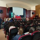 Instante de la entrega de diplomas celebrada en el IES Diego Porcelos de Burgos.