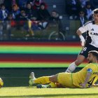 Imagen del partido entre el Burgos CF y el Deportivo de La Coruña.